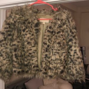 Michael Kors Cropped fur jacket worn once